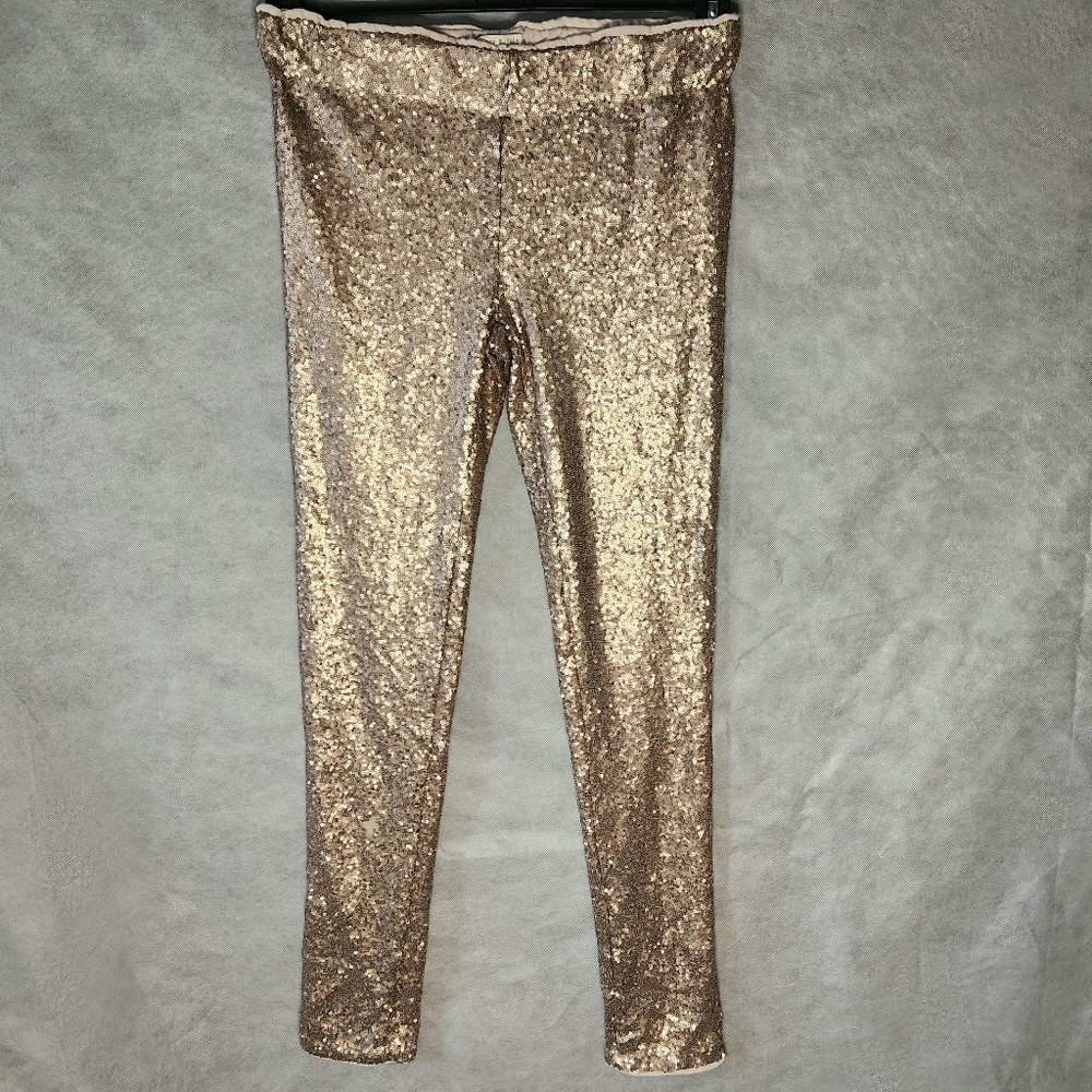 May & July Sequin Leggings High-Rise Fit With An Elastic Waistband